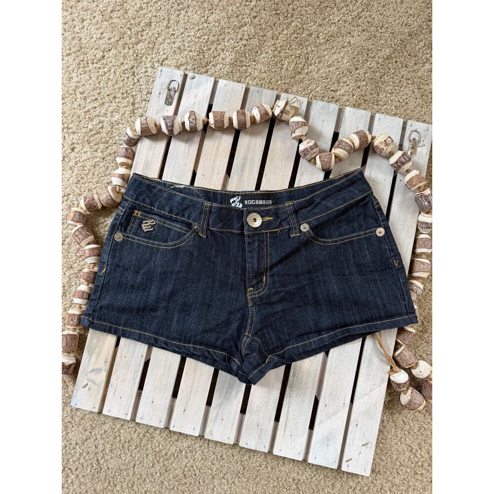 Vintage Y2K Rocawear Micro Mini Jean Shorts